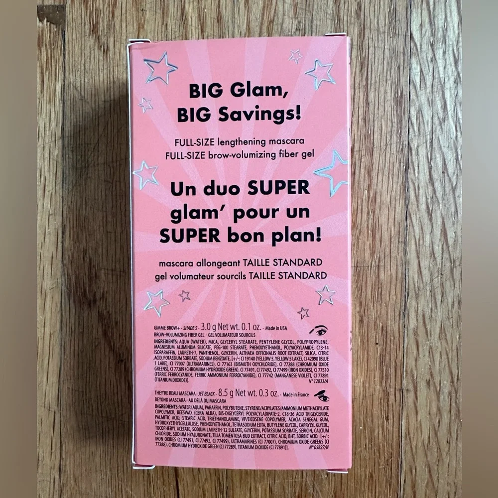 NEW Benefit Big Glam Lengthening Mascara and Brow-Volumizing Gel